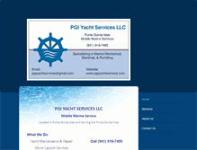 Tablet Screenshot of pgiyachtservices.com